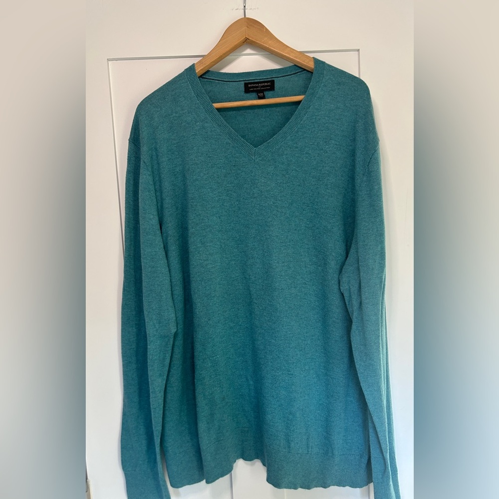 Banana Republic Luxe Teal Sweater